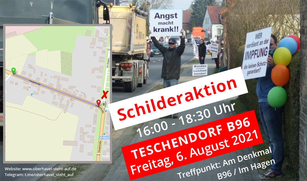 06.08.2021 Schilderaktion in Teschendorf