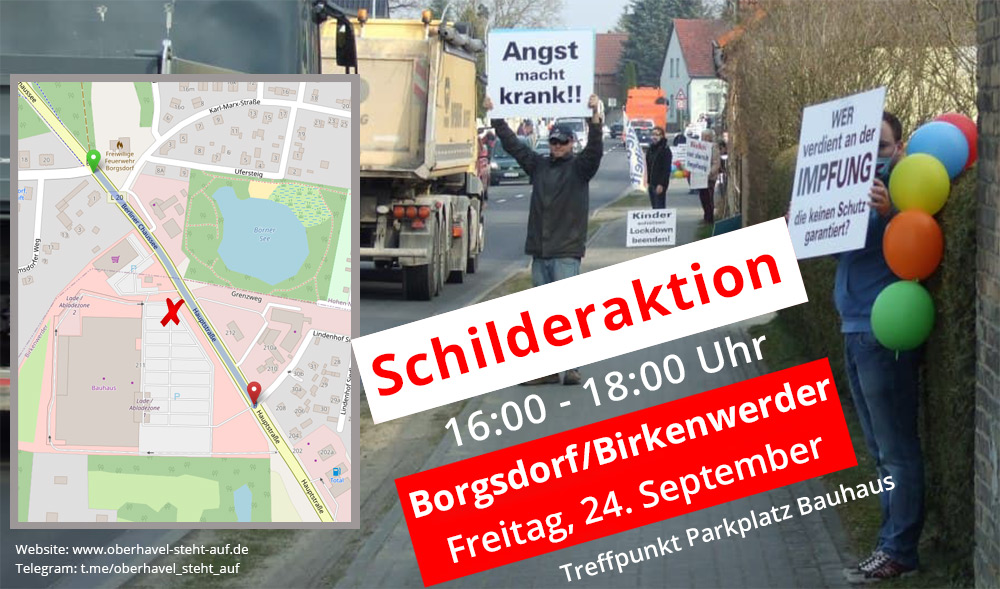 24.09.2021 Schilderaktion in Borgsdorf